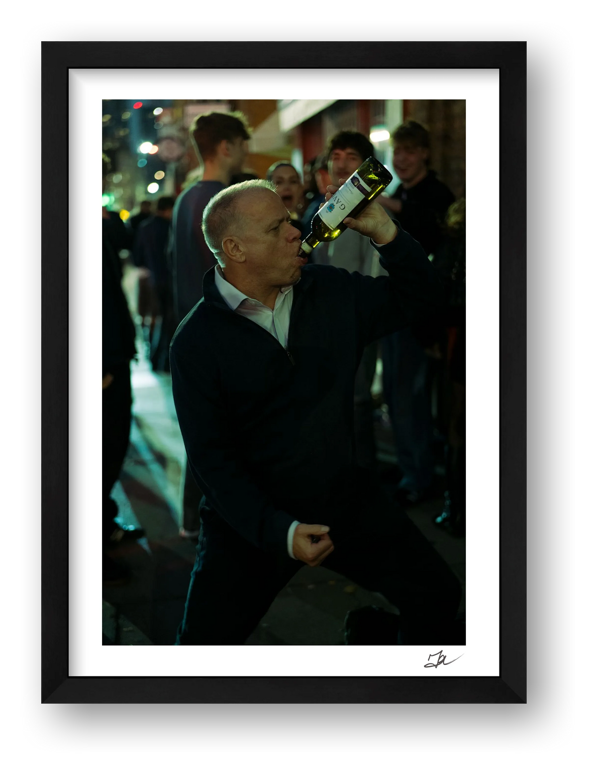 Growing Old But Not Up — framed