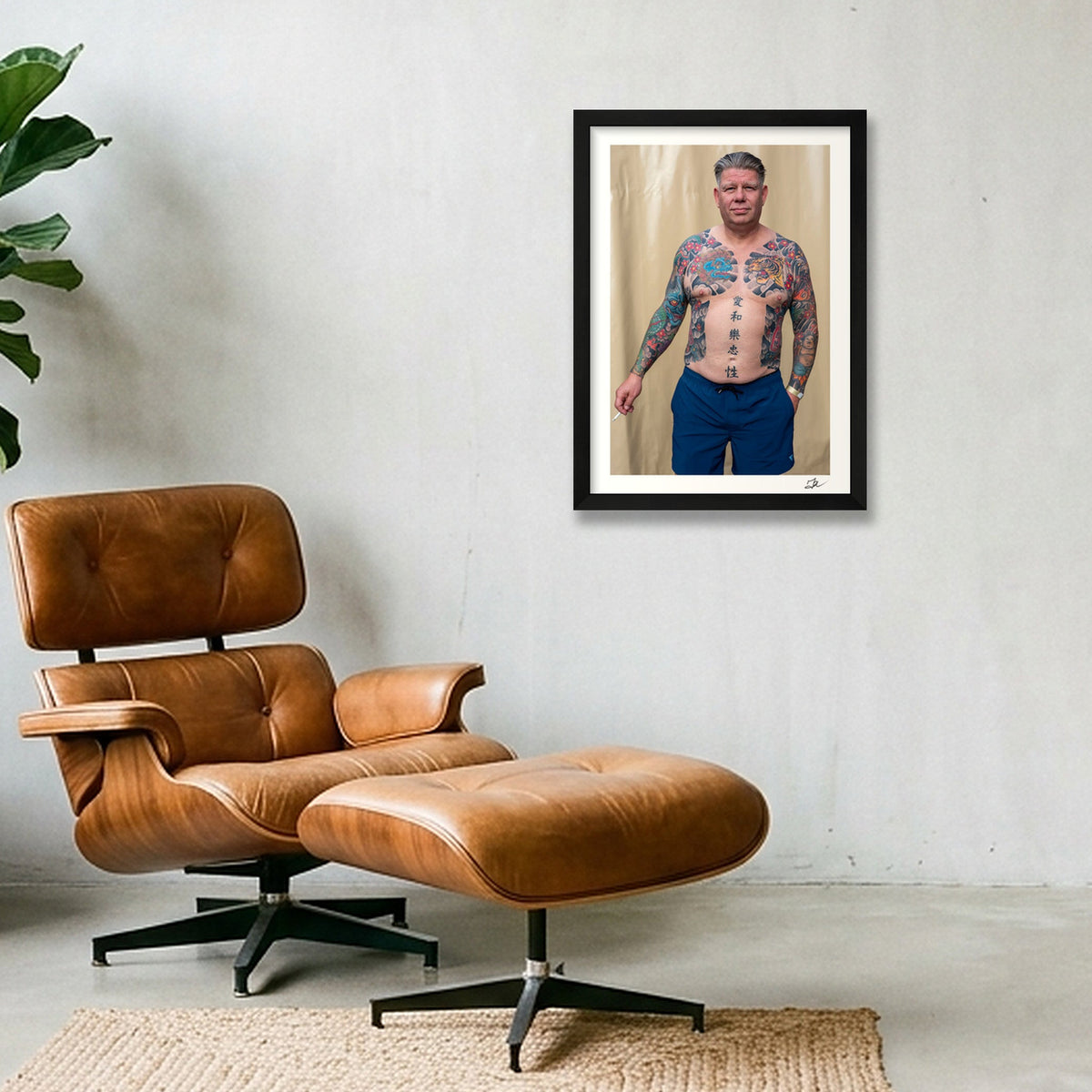 Smoke Break — A3 (30×42cm, 12×16") Black Frame